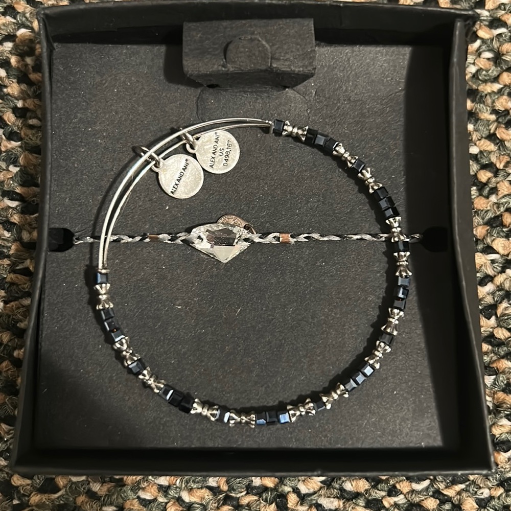 New in box Alex and ani two piece bracelet set